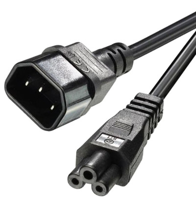 Lindy 30341 - Kabel przedłużacz zasilający IEC C14 do IEC C5 - 2 m