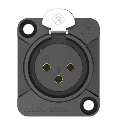 Roxtone RX3FD-BG - Gniazdo panelowe XLR