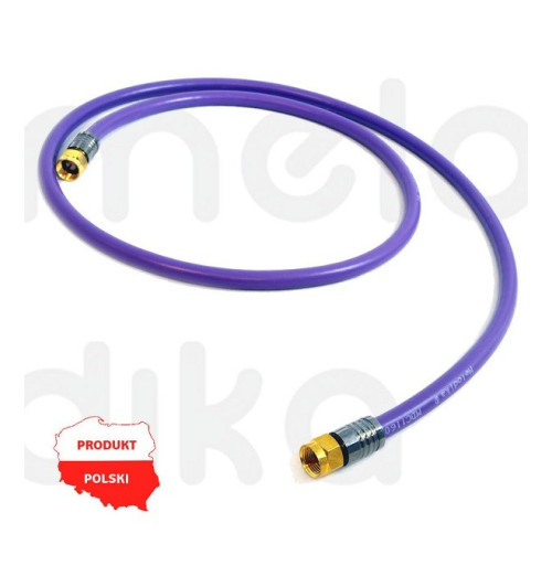 Kabel antenowy Melodika MDF05 Wtyk-Wtyk F 0.5m