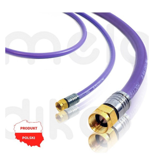 Kabel antenowy Melodika MDF15 Wtyk-Wtyk F 1.5m