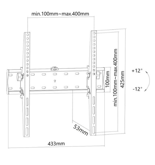 Neomounts FPMA-W350 - naścienny uchwyt do monitora 32" - 55"