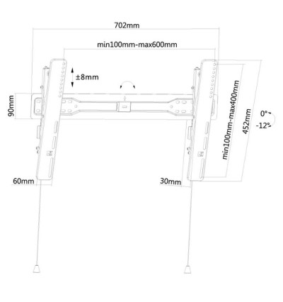Naścienny uchwyt do monitora 37" - 75" Neomounts LED-W650 | AVstore.pl