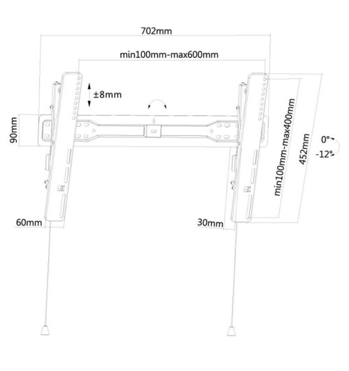 Naścienny uchwyt do monitora 37" - 75" Neomounts LED-W650 | AVstore.pl