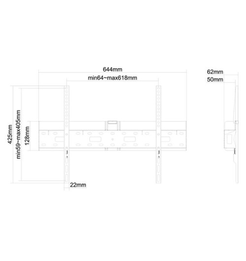 Neomounts LFD-W1640MP - naścienny uchwyt do monitora 37" - 75"