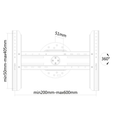 Neomounts LED-WR100 - naścienny uchwyt TV 37" - 75"