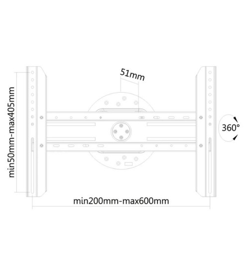 Neomounts LED-WR100 - naścienny uchwyt TV 37" - 75"