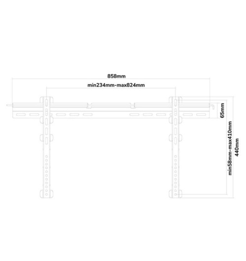 Neomounts PLASMA-W065 - naścienny uchwyt do monitora 37" - 75"