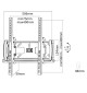 Neomounts PLASMA-W240 - Uchwyt ścienny do TV / monitora 23" - 60"