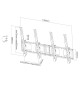 Neomounts NS-WMB200P - naścienny uchwyt do dwóch ekranów 40" - 52"