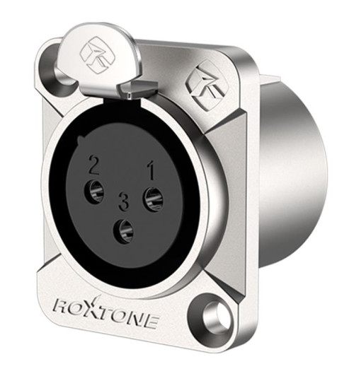 Roxtone RX3FD-NT - Gniazdo panelowe XLR żeńskie