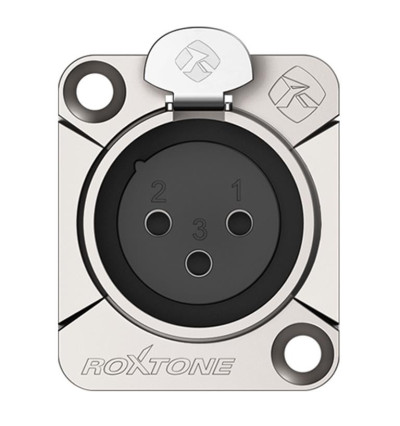 Roxtone RX3FD-NT - Gniazdo panelowe XLR żeńskie