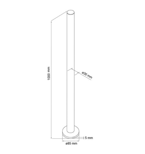 Neomounts FPMA-POLE - Słup do uchwytu na monitor