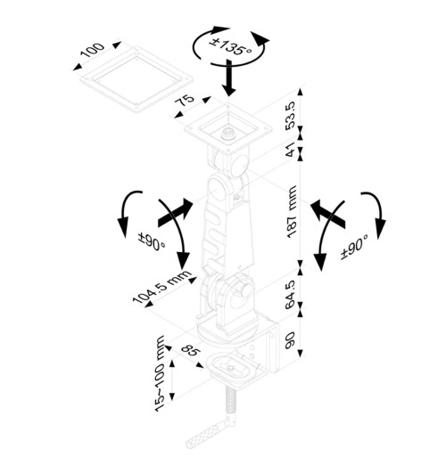 Neomounts FPMA-D400 - stojak / uchwyt biurkowy do monitora 10" - 30"