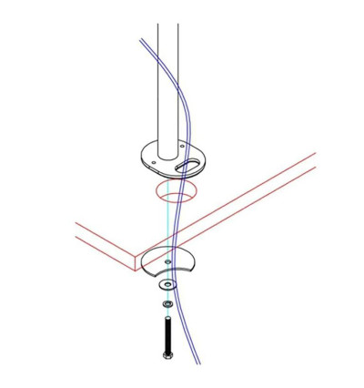 Uchwyt biurkowy z przelotką Neomounts FPMA-D960GROMMET | AVstore.pl