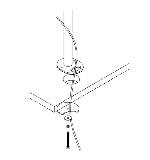 Uchwyt biurkowy z przelotką Neomounts FPMA-D960GROMMET | AVstore.pl