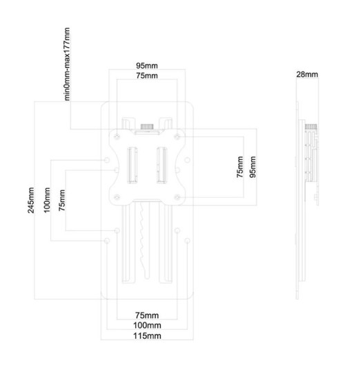 Neomounts FPMA-LIFT100 - Adapter do monitorów