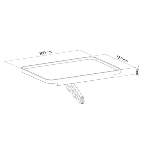 Neomounts AWL28-210BL1 - półka na multimedia