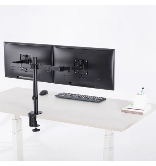 Neomounts FPMA-D550D - stojak / uchwyt biurkowy do dwóch monitorów 10" - 32"