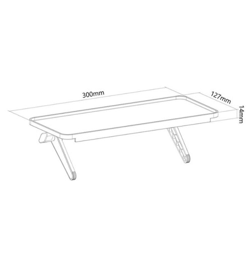 Neomounts AWL28-220BL1 - półka na multimedia