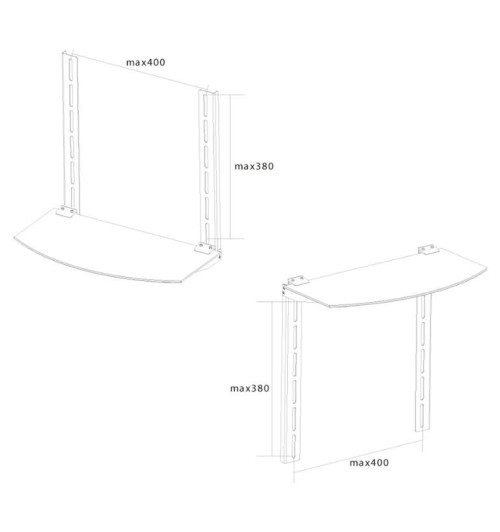 Neomounts NS-SHELF100 - półka na multimedia