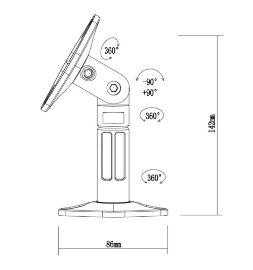 Neomounts SPEAKER-W100 - uchwyty ścienne / sufitowe do głośników (para)