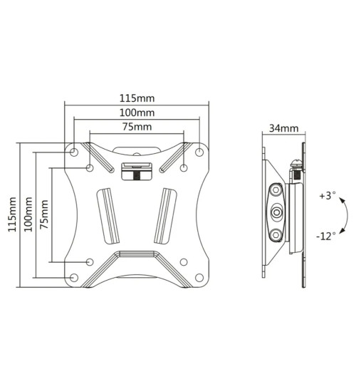 Neomounts NM-W60 - uchwyt ścienny do TV / monitora 10" - 30"