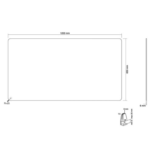 Neomounts NS-GLSPROTECT120 - osłona ochronna 120x65 cm