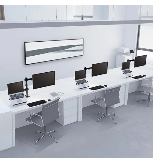 Neomounts FPMA-D550NOTEBOOK - uchwyt / stojak biurkowy do monitora 10" - 32" i laptopa do 15.6"