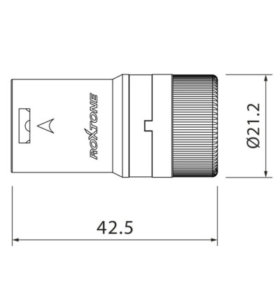Roxtone LX3M - Złącze XLR męskie