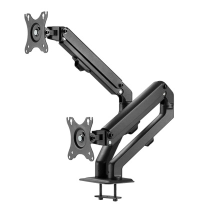 Neomounts FPMA-D650D - uchwyt / stojak biurkowy do dwóch monitorów 17" - 27"