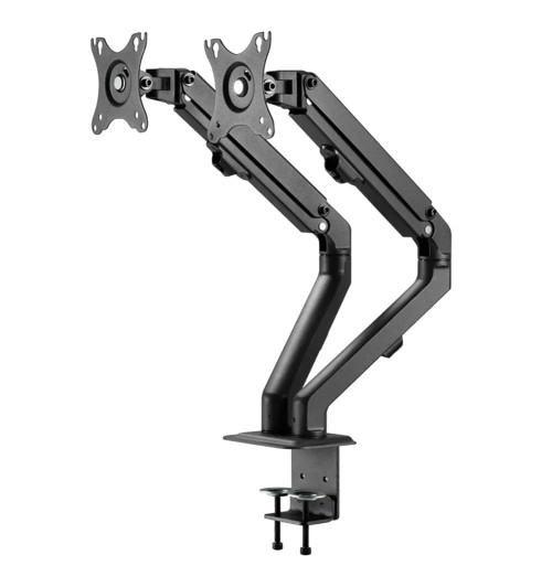 Neomounts FPMA-D650D - uchwyt / stojak biurkowy do dwóch monitorów 17" - 27"