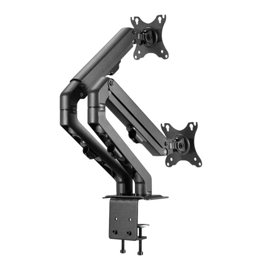 Neomounts FPMA-D650D - uchwyt / stojak biurkowy do dwóch monitorów 17" - 27"