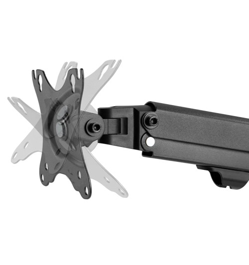 Neomounts FPMA-D650D - uchwyt / stojak biurkowy do dwóch monitorów 17" - 27"