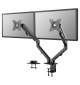 Neomounts FPMA-D650D - uchwyt / stojak biurkowy do dwóch monitorów 17" - 27"