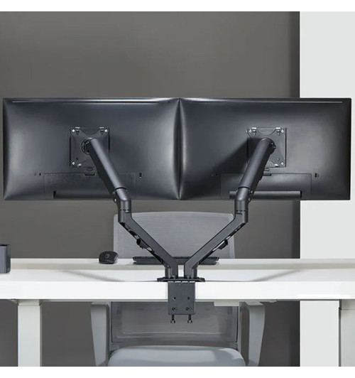 Neomounts FPMA-D650D - uchwyt / stojak biurkowy do dwóch monitorów 17" - 27"