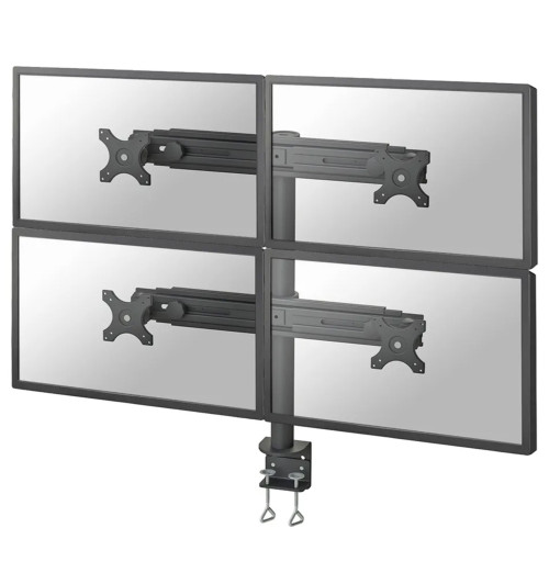 Neomounts FPMA-D700D4 - uchwyt / stojak biurkowy do czterech monitorów 19" - 30"