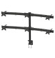 Neomounts FPMA-D700D6 - uchwyt / stojak biurkowy do sześciu monitorów 19" - 27"