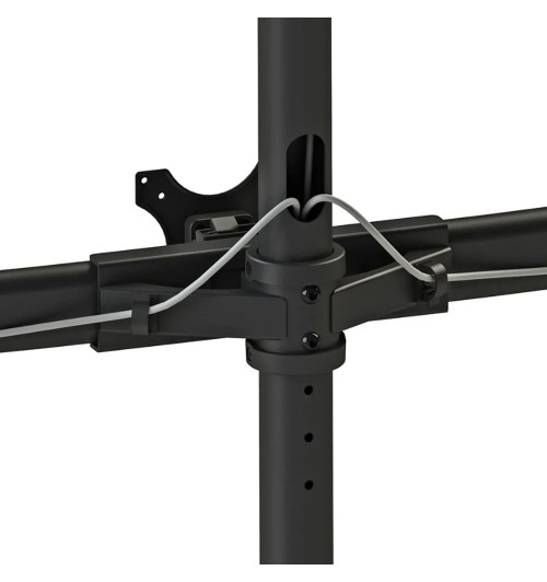 Neomounts FPMA-D700D6 - uchwyt / stojak biurkowy do sześciu monitorów 19" - 27"