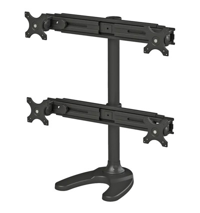 Neomounts FPMA-D700DD4 - uchwyt / stojak biurkowy do czterech monitorów 19" - 30"