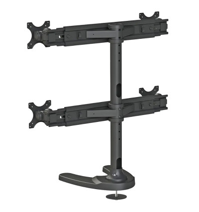 Neomounts FPMA-D700DD4 - uchwyt / stojak biurkowy do czterech monitorów 19" - 30"
