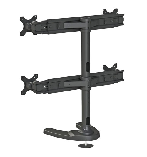 Neomounts FPMA-D700DD4 - uchwyt / stojak biurkowy do czterech monitorów 19" - 30"