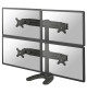 Neomounts FPMA-D700DD4 - uchwyt / stojak biurkowy do czterech monitorów 19" - 30"