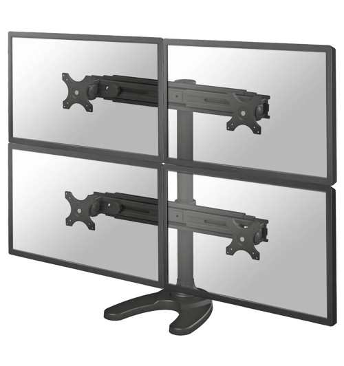 Neomounts FPMA-D700DD4 - uchwyt / stojak biurkowy do czterech monitorów 19" - 30"