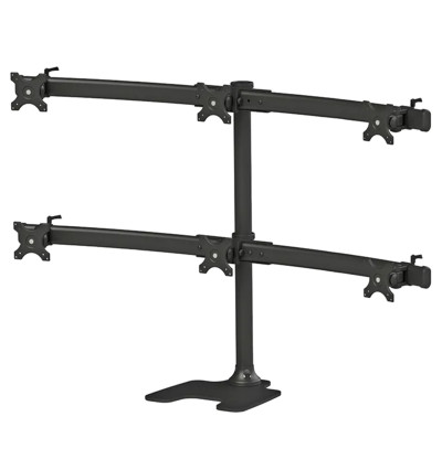 Neomounts FPMA-D700DD6 - uchwyt / stojak biurkowy do sześciu monitorów 10" - 27"