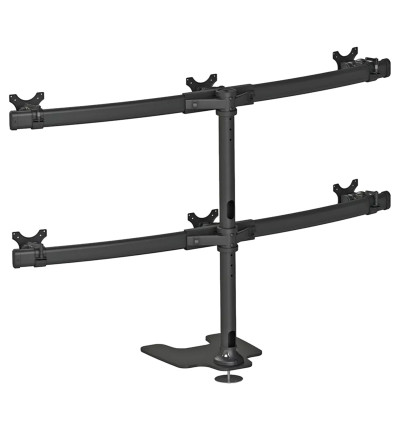 Neomounts FPMA-D700DD6 - uchwyt / stojak biurkowy do sześciu monitorów 10" - 27"
