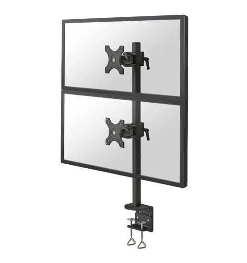 Neomounts FPMA-D700DV - uchwyt / stojak biurkowy do dwóch monitorów 10" - 27"