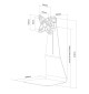 Neomounts FPMA-D800 - uchwyt / stojak biurkowy do monitora 10" - 27"