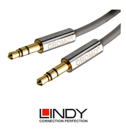 Kabel stereo mini jack 3,5mm LINDY CROMO