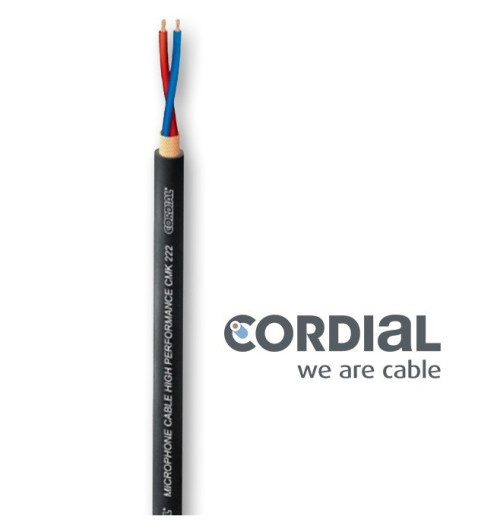 Kabel mikrofonowy symetryczny Cordial CMK 222 0.22mm2