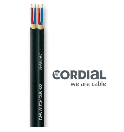 Kabel mikrofonowy stereo symetryczny Cordial CMK 422 0.22mm2
